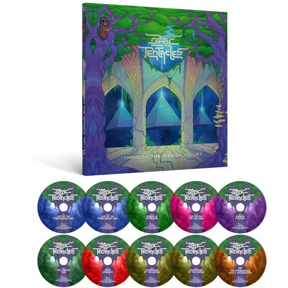 Ozric Tentacles - Through The Magick Valley - 9CD+DVD & Hardbound BookCOMPACT